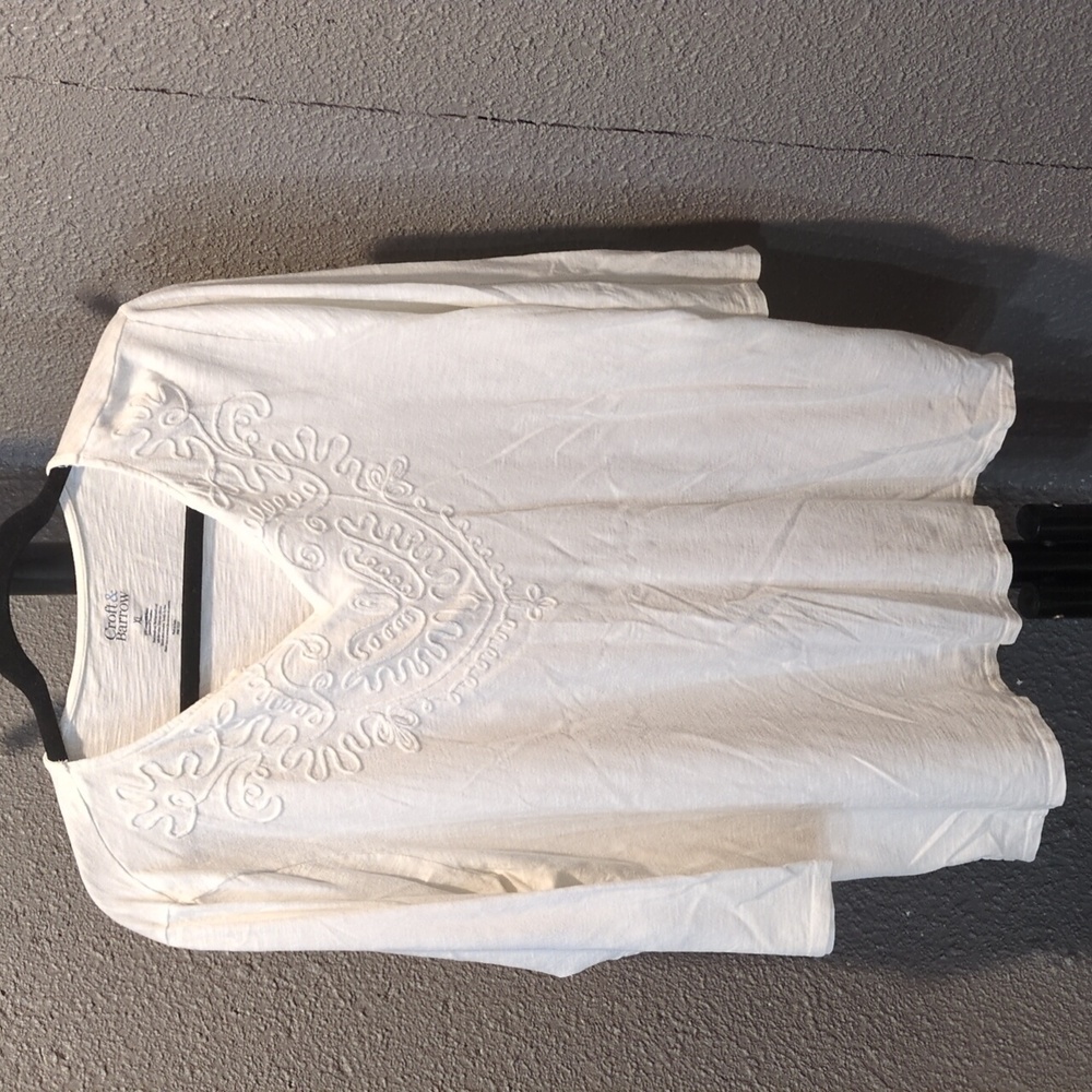 White tunic top